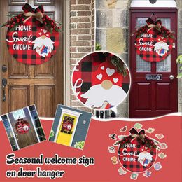 Party Decoration Wreath Front Porch Decorations Outdoor Composite Wood Safe And Non Toxic Durable Lovely Rustic Door Wreaths For Home