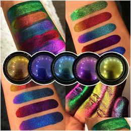 Eye Shadow Chameleon Eyeshadow Metallic Shiny Palette Potato Powder Pigment Professional Eyes Makeup Party Cosmetic Drop Delivery He Dhlpi