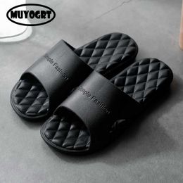 Slippers 2023 Bathroom Shower Slippers For Men Summer Soft Sole High Quality Beach Casual Shoes Female Indoor Home House Pool Slipper Z0220