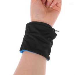 Wrist Support Zipper Guards Small Pocket Purse Wallet Pouch Bag Running Sport Storage