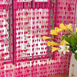 Curtain Room Window String Tassel Heart Cute Line Door Bathroom Products