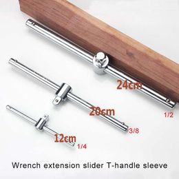 Hand Tools Socket Wrench T-handle Extension Sliding Bar Connection 1/4" 3/8" 1/2" Multifunctional Kit