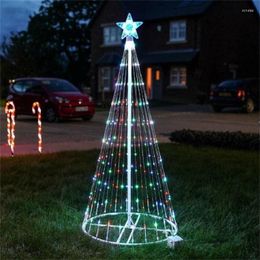 Christmas Decorations Animated Lightshow Cone Tree LED Yard Lights US Plug For Outdoor Garden