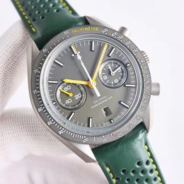 TOP 44,25mm Orologi da uomo di alta qualità 9300 movimento cronometrato completamente automatico orologi di design Specchio zaffiro Lato oscuro della luna Anello in ceramica bocca c1