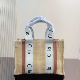 HOT totes bags the tote bag designer handbags women Straw Shoulder Crossbody Handbag fashion all-match classic solid Colour