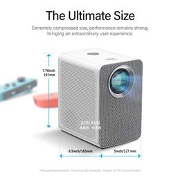 Projectors AUN ET50S MINI Projector Android 90 Full HD 1080P Home Theater Cinema Projectors LED portable 4K Video Beamer WIFI Mobile Phone