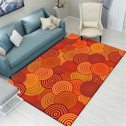 Carpets Large Area Rug Abstract Flower Flannel For Living Room Bedroom Anti-Slip Floor Mat Kitchen Tapete Memory Foam Carpet