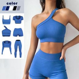 Active Sets Yoga Set Women Two Piece Fitness Female Sports Bra Leggings Wear Gym Workout Outfits Clothes For