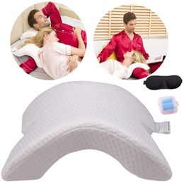Pillow Curved Cervical Couples Memory Foam Sleeping Neck Support Cusion Orthopaedic Body Hand Travel Side Sleepers 230221