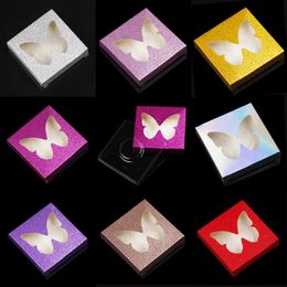 False Eyelashes 3d Butterfly Hollow Packaging Case With Tray Empty Mink Eyelash Package Boxes Lashes Box For Women Girls