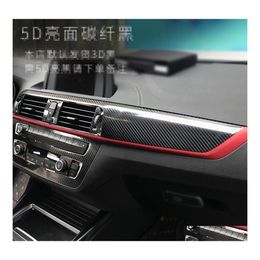 Car Stickers Carstyling Carbon Fibre Interior Centre Console Colour Change Moulding Sticker Decals For 1 Series F20 19 Accessorie Drop Dhubj