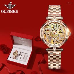 Wristwatches Mechanical Women Watch Sapphire Fashion Switzerland Luxury Ladies WristWatch Automatic Diamond Original Design 3175GWristwatche