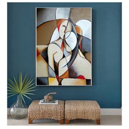 By Picasso Famous Artworks Paintings For Living Room Home Decor Pictures HD Canvas Paintings Wall Poster 1 Pieces Abstract Dreaming Woman Woo