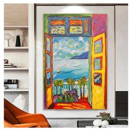 Painting Sight Outside The Window Painting Wall Art Canvas Posters And Prints Canvas Painting Decorative Famous Painter Matisse Landscape Woo