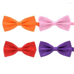 Bow Ties 5/2/1pcs Red Pink Tie For Men Purple Orange Bright Casual Adult Multi Color Wedding