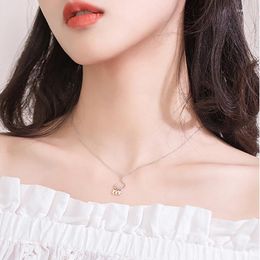 Chains Three Little Fish Animal Silver Color Necklace For Women Girls Korean Fashion Clavicle Chain Jewelry Gifts