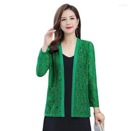 Women's Jackets Long Womens Lace Thin Coat In Cardigan Hollow Skirt Shawlsunproof Clothes Airconditioned Shirts Summer LargeSize Blouse