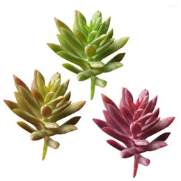 Decorative Flowers 9pcs Artificial Plants Succulent Lotus Floral Foliage Fake Lifelike Faux Table Garden Kitchen Home