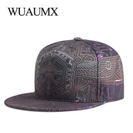 Ball Caps Wuaumx Fashion Summer Baseball Cap для мужчин Women Hip Hop Hat Sport Skateboard Flat