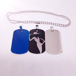 Pendant Necklaces Stainless Steel Women Logo Mrs Female Goddess Character Lady Madam Symbol Pattern Figure Charm Gifts JewelryPendant