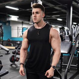 Men's Tank Tops Brand Summer Workout Mesh Top Men Musculation Clothing Bodybuilding Singlets Sleeveless Quick Dry Vest