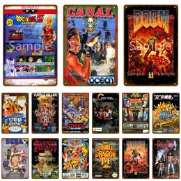 Classic Fight Video Game Metal Tin Sign Retro Poster Wall Decor For House Home Room Vintage Painting Plaque Gaming Personalised Sticker tin sign size 30X20CM w02