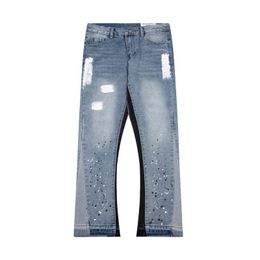 Pants Jeans For Men Designer Punk Painted Pants Pantalon Homme Street Fashion High Street Motorcycle