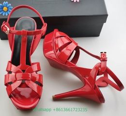 Сандалии летняя платформа с твердым цветом pu cross stiletto каблуки лодыжка открытая обувь