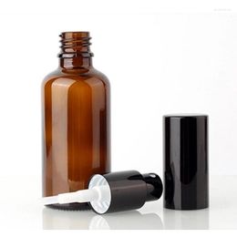 Storage Bottles 3pcs Amber Spray - 100ml Empty Glass Perfumes Atomizer Fine Mist Sprayer Bottle For Essential Oils
