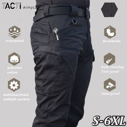 Men's Pants Tactical Cargo Men Outdoor Waterproof Combat Military Camouflage Trousers Casual Multi Pocket Male Work Joggers 6xl 230221