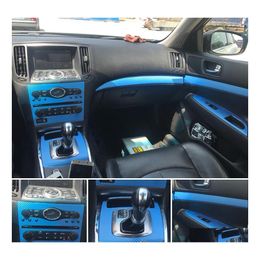 Car Stickers For Infiniti G25 G35 G37 2010 Interior Central Control Panel Door Handle 5Dcarbon Fibre Decals Styling Accessorie Drop Dh3Kt