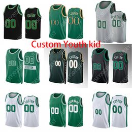 Custom Youth Kids Bostons Statement Basketball Jersey 12 Williams Robert Tatum 7 Brown Grant Jayson 0 44 Williams III Marcus 43 Smart Al 42 Horford Russell 2022-23