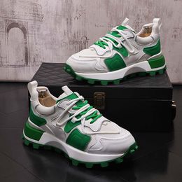 fashion men casual shoes men top sneaker dress shoes antiskid Wear resistance thick bottom Masculino Quinceanera 38-44