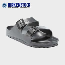 Slippers Factory Designer Birkinstocks Bucken Shoes Double-button Eva Sandal Waterproof Anti-slip Ultra-light Beach Slippers Arizona