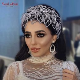 Tiaras YouLaPan HP256 Handmade Bridal Crown Woman Wedding Hair Accessories Rhinestone Headpiece European Bridal Tiara and Headdress Z0220