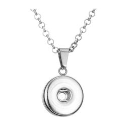 Pendant Necklaces Classic Snap Button Necklace Fit 18Mm Snaps Buttons Jewelry For Women Gif Baby Drop Delivery Pendants Dheun