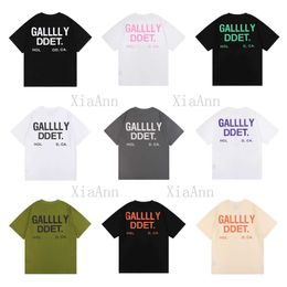Designer Luxury fashion classic gallers depts Mens Women gallerydeptly t Shirt Tees Polos Tees Letter Printing Trendy Casual Summer High Street Loose sweatshirt