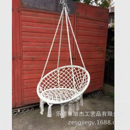 Camp Furniture 150KG Round Hammock Chair Outdoor Indoor Dormitory Bedroom Yard For Child Adult Swinging Hanging Single Safety
