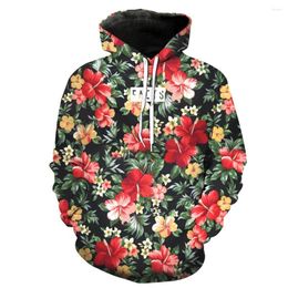 Men's Hoodies 2023 Fashion Sweatshirt Men / Women 3d Print Color Flowers Beautiful Pattern Slim Unisex Stylish Hooded