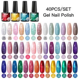 Nail Art Kits Mtssii 24/60 Pcs Colour Gel Polish Lot Soak Off UV Semi Permanent Nails Kit Lacquer Design Varnish Wholesale Set