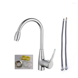 Kitchen Faucets Chrome 360 Degree Swivel Alloy Mixer Cold Basin Sink Tap Faucet