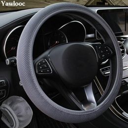 Steering Wheel Covers Sandwich Fabric Handmade Four Season Car Auto Universal Elastic Skid Proof Steering-Wheel Styling