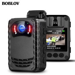 Camcorders BOBLOV N9 Mini Body Camera Full HD 1296P Small Portable Night Vision Cameras Support 256G DVR Cam Drop 230220