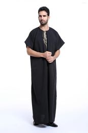 Ethnic Clothing Summer Jubba Muslim For Men Mens Kaftan Thobe White Abaya Arab Man Islamic Ropa Arabe Hombre