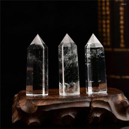 Decorative Figurines Natural Stone Polishing Clear Quartz Wand Points Crystal Spiritual Stones Crystals And Healing For Home Decoration