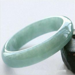 Bangle Beautiful Light Green Jade Chinese Hand Carved Bracelet Jewellery Gift