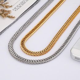 Chains Stainless Steel Foxtail Necklace Large Gold Chain Keel Jewelry