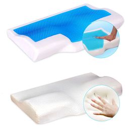 Pillow Orthopaedic Memory Foam 50x30cm60x35cm Slow Rebound Soft Icecool Gel Comfort Relax The Cervical For Adult s 230221