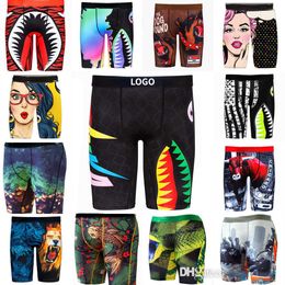 New Designer 3XL Mens Shorts Sports Underpants Tight Breathable Printed Underwear Boxers Briefs With Independent Package