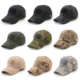 Ball Caps Military Baseball Caps Camouflage Tactical Army Soldier Combat Paintball Adjustable Summer Snapback Sun Hats Men Women R230220